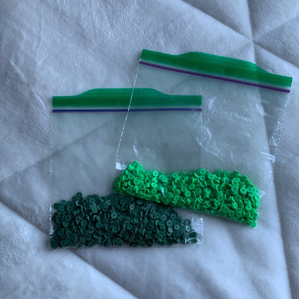 Green Clay beads